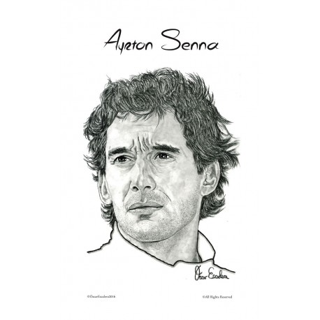 LAMINA AYRTON SENNA