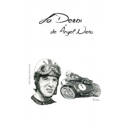 LAMINA LA DERBI DE ANGEL NIETO