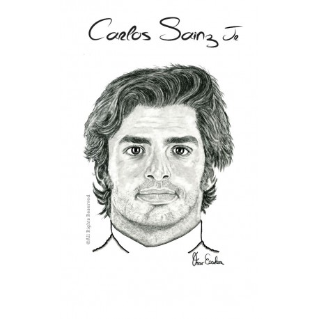 TARJETA POSTCARD CARLOS SAINZ (Hijo)