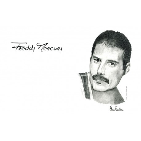 TARJETA POSTCARD FREDDIE MERCURY