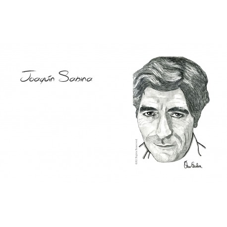 TARJETA POSTCARD JOAQUÍN SABINA