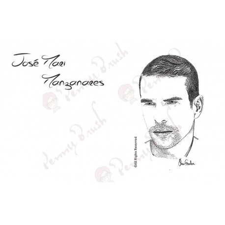 TARJETA POSTCARD JOSE MARI MANZANARES