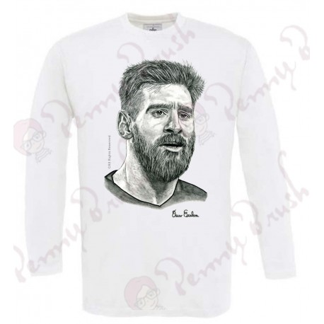 CAMISETA MANGA LARGA LEO MESSI